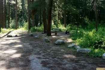 Dog Creek Campground campsite, for those who love camping in Idaho.