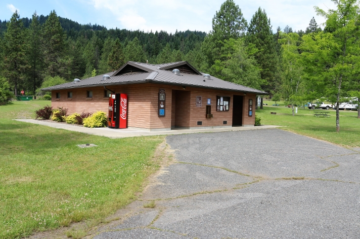 The bathrooms in Kokanee are the largest and have showers.
