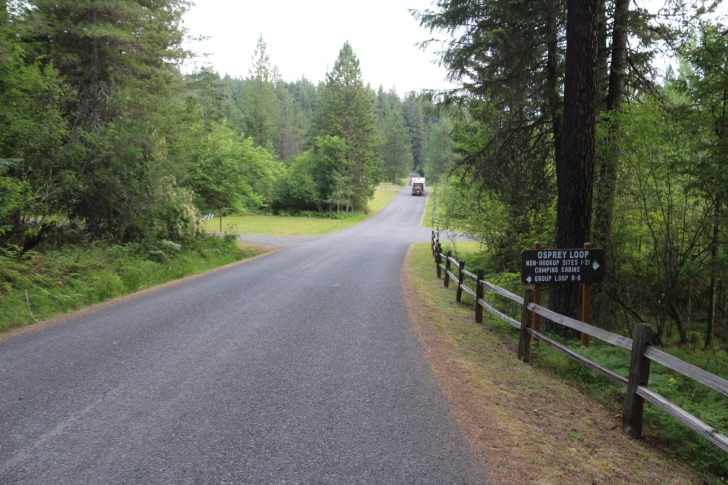 The entrance to Osprey loop.