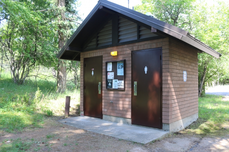 Bathrooms for the tent area.