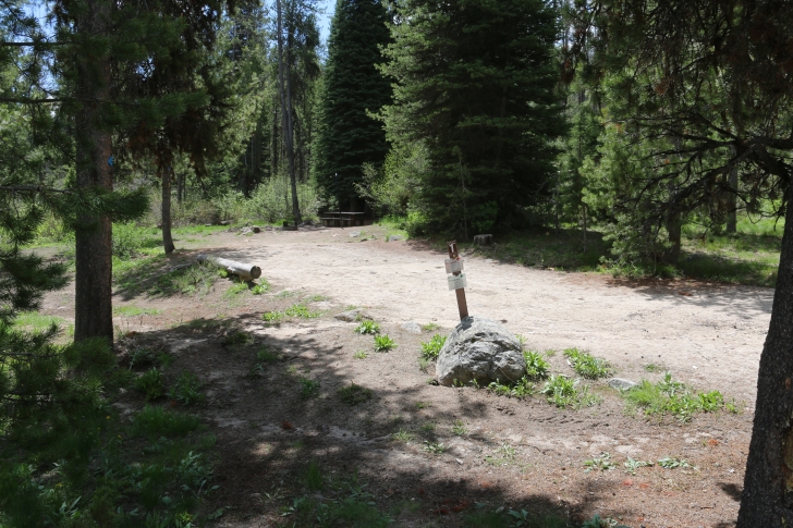 Campsite one in Edna Creek Campground