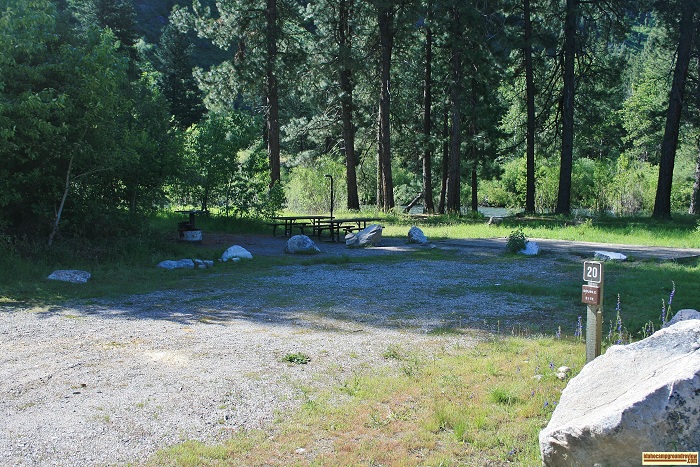 Elks Flat Campground Review, campsite 20
