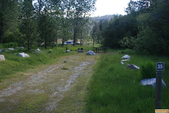 Elks Flat Campground Review, campsite 35