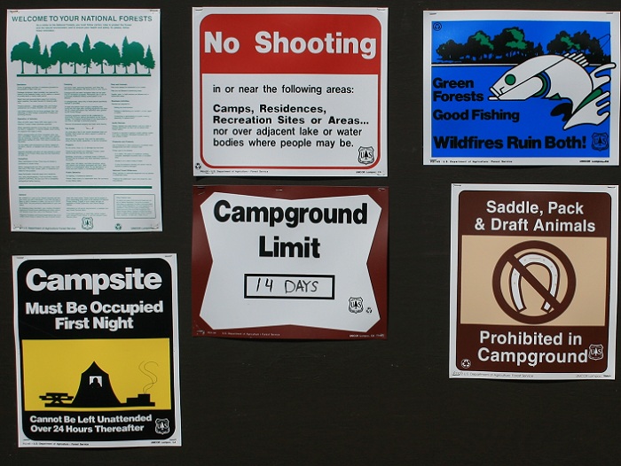 Elks Flat Campground Review, info sign