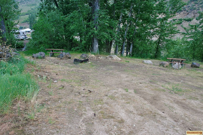 View of camping in Idaho at Evans Creek Campground on Anderson Ranch Reservoir north of Twin Falls. For all of you who love camping in Idaho.