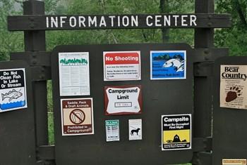 Wolf info posted at Evans Creek Campground on Anderson Ranch Reservoir. For all of you who love camping in Idaho.