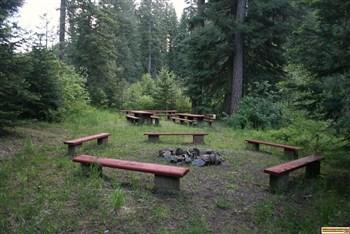 Evergreen campgound has a very nice picnic area.
