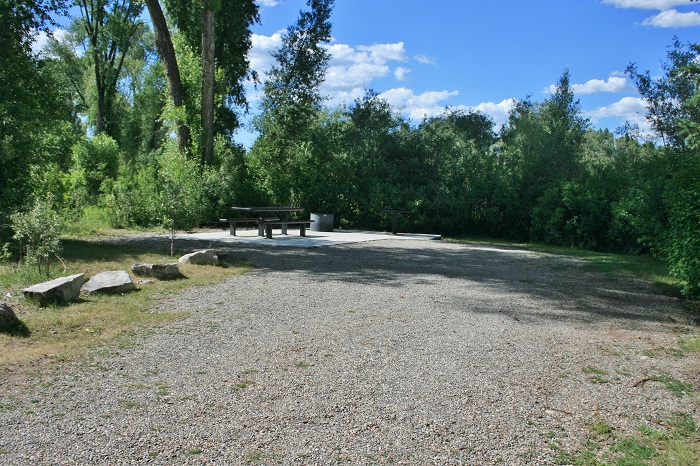 Falls Campground on the South Fork of the Snake River.