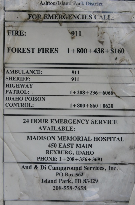 Flatrock Campground near Island Park, Idaho.