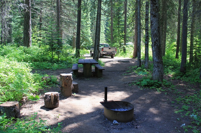 Fly Flat Campground on the St Joe River