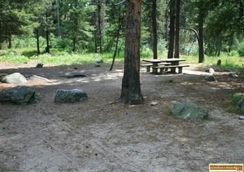 Grandjean Campground tent / rv camping site