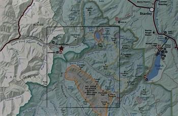 Map of the Trails near Grandjean