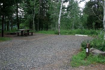 Grandview Campground near Lower Mesa Falls.