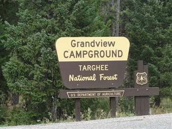 Grandview Campground near Lower Mesa Falls.