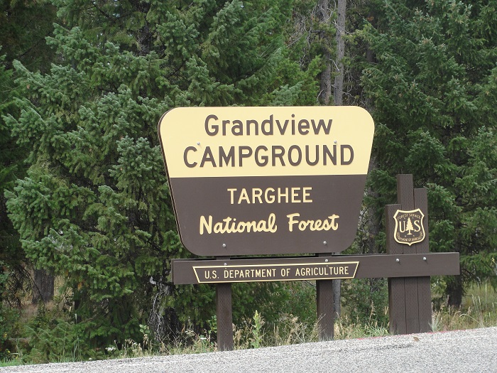 Grandview Campground near Lower Mesa Falls.