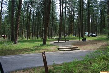 grayback gulch campground site two and view beyond