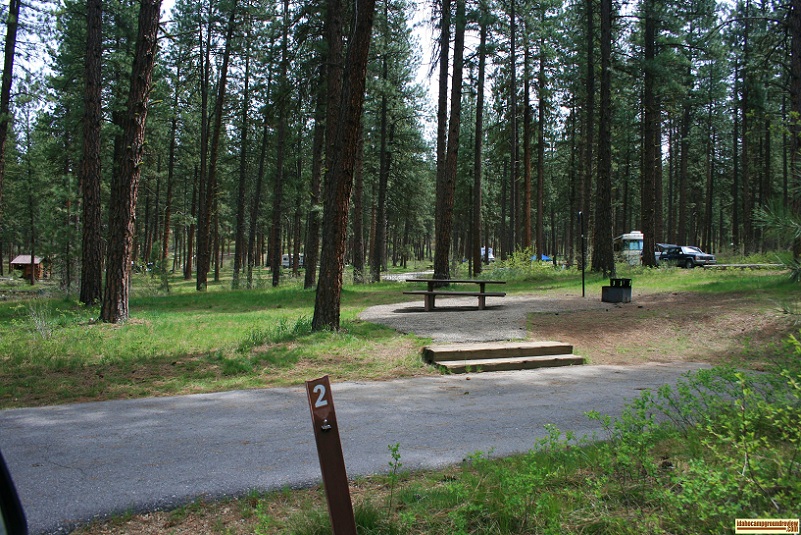 grayback gulch campground site two and view beyond
