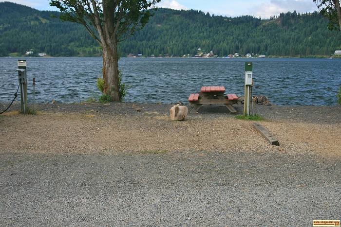 Harrison RV park and Marina on Coeur d'Alene.