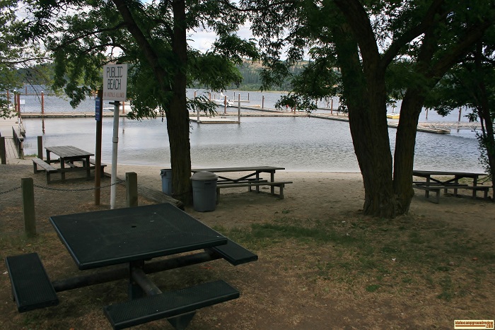Harrison RV park and Marina on Coeur d'Alene.