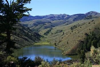Finally here is a view of Herd Lake from the view point above.