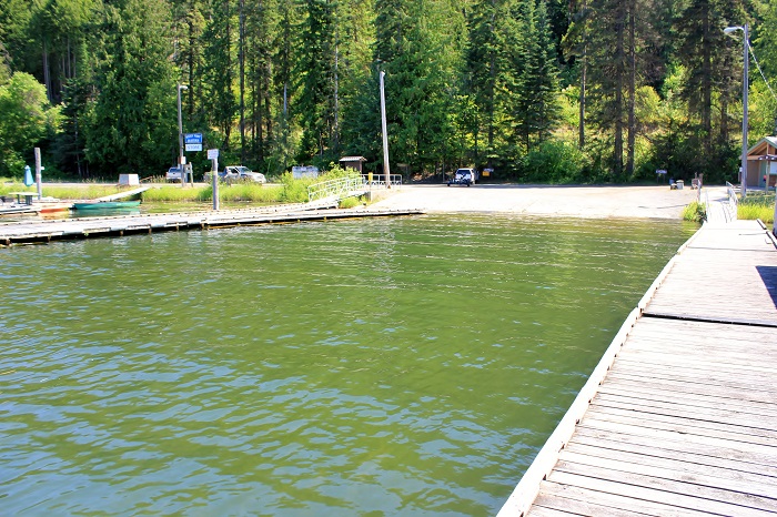Notice the trailer parking space against the trees?