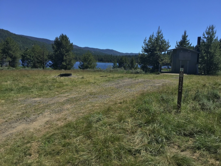 Camping in Idaho at Horsethief Reservoir Campground.