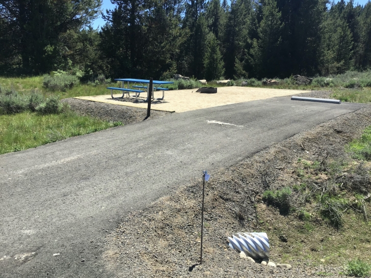Camping in Idaho at Horsethief Reservoir Campground.