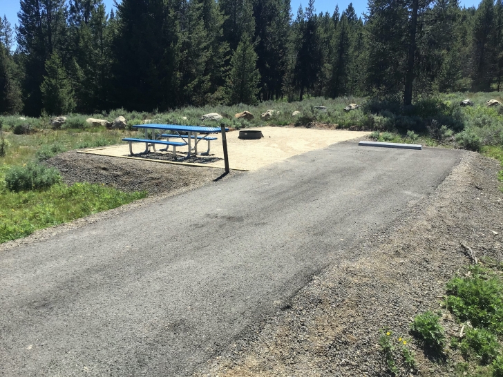 Camping in Idaho at Horsethief Reservoir Campground.
