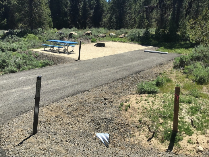 Camping in Idaho at Horsethief Reservoir Campground.
