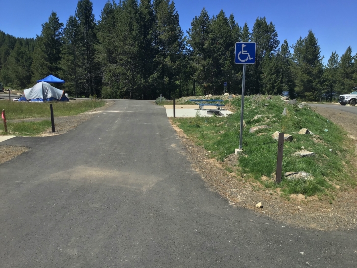 Camping in Idaho at Horsethief Reservoir Campground.