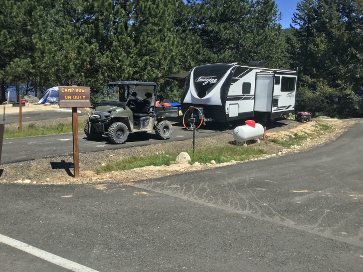 King's Point is the first loop to get a host in the loop in Horsethief Reservoir Campground.