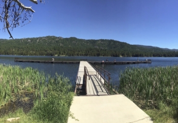 Horsethief Resevoir fishing dock, it's called the T dock.