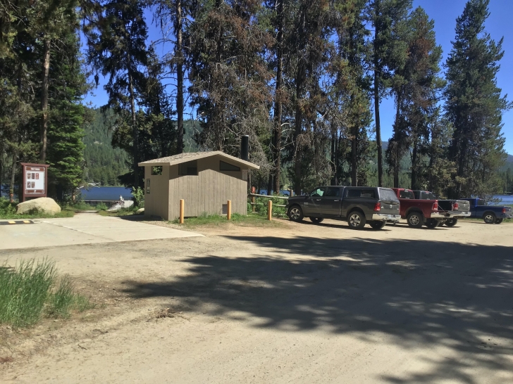 Camping in Idaho at Horsethief Reservoir Campground.