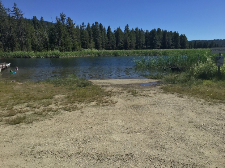 Camping in Idaho at Horsethief Reservoir Campground.