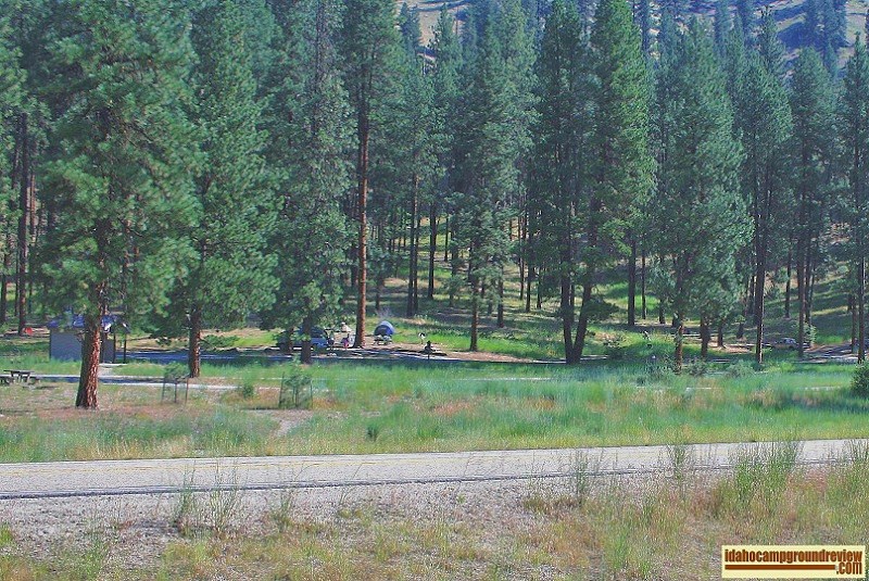 Hot Springs Campground on the South Fork of the Payette River.