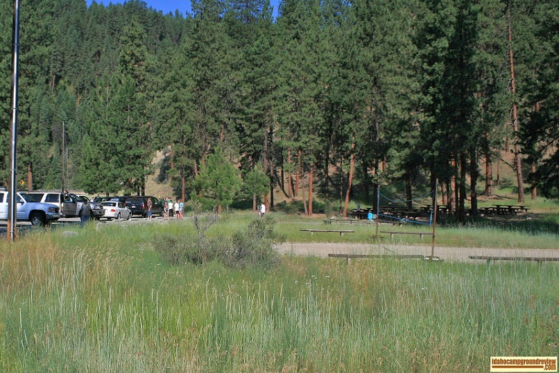 Hot Springs Campground on the South Fork of the Payette River.