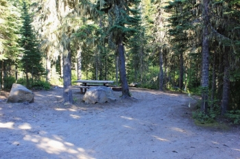 Camping in Washington's Horseshoe Lake Campground.