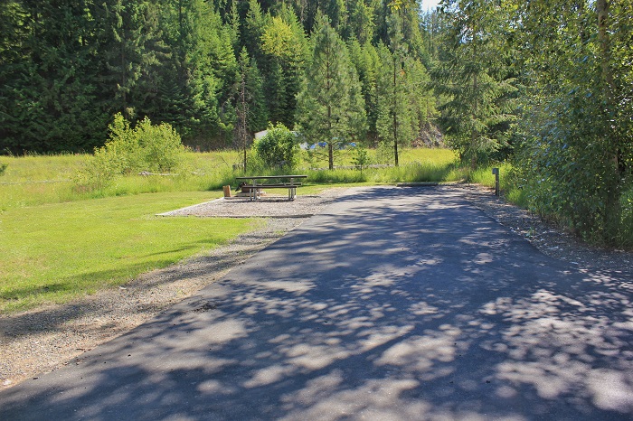 Huckleberry Campground on the St Joe River in northern Idaho.