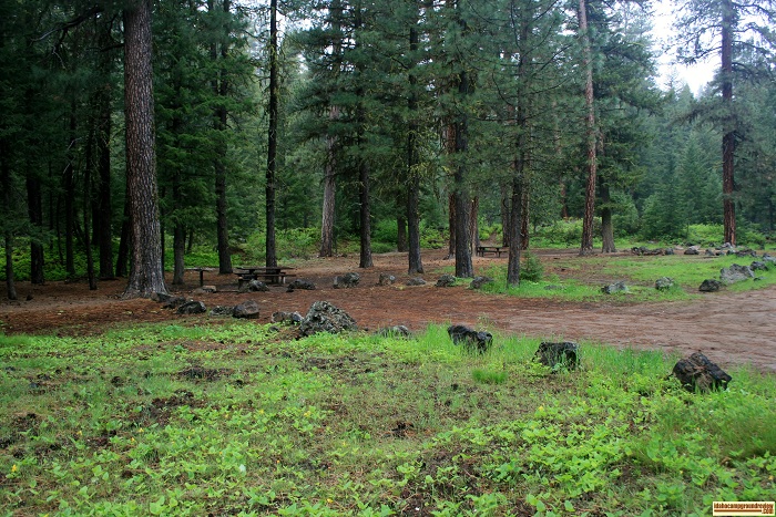Ice Springs Campground north of Anderson Ranch Reservoir.