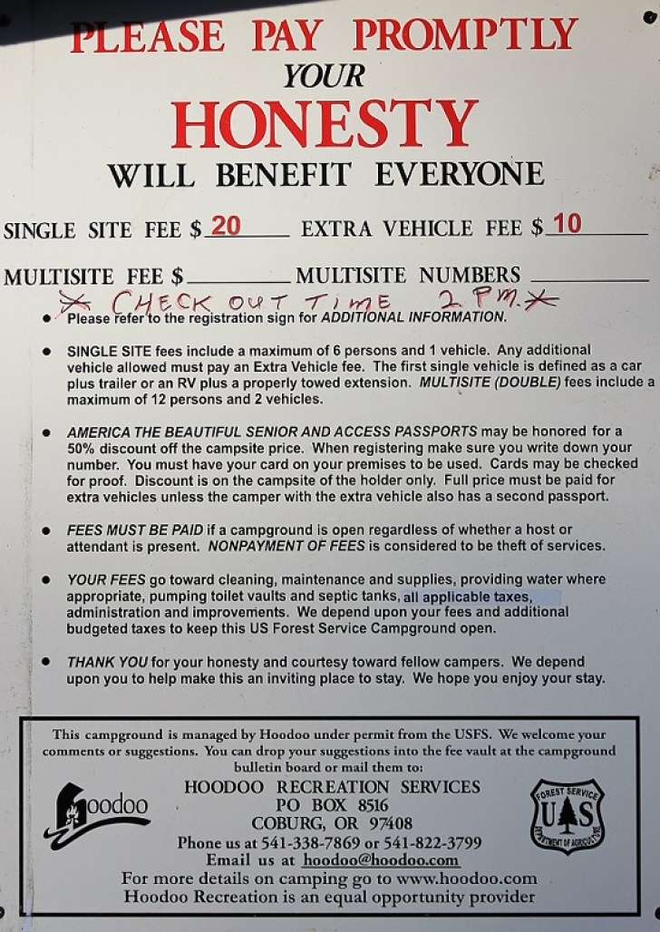 Camping in Washingtons Indian Creek Campground.