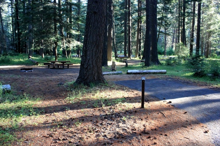 Camping in Washingtons Indian Creek Campground.