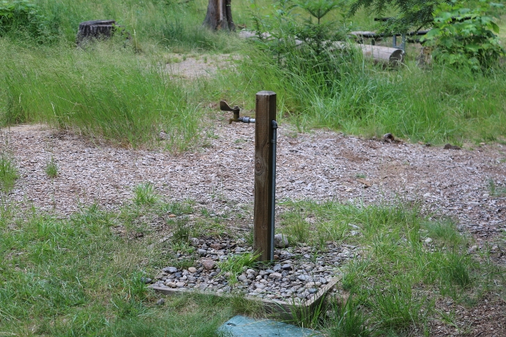 You will find drinking water near your campsite.
