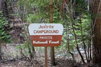 Justrite Campground on Mann Creek.