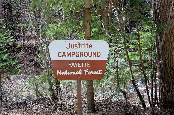 Justrite Campground on Mann Creek.