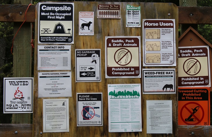 Kennally Creek Forest Camp equine faciliies