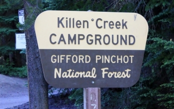 Camping in Washingtons Killen Creek Campground.