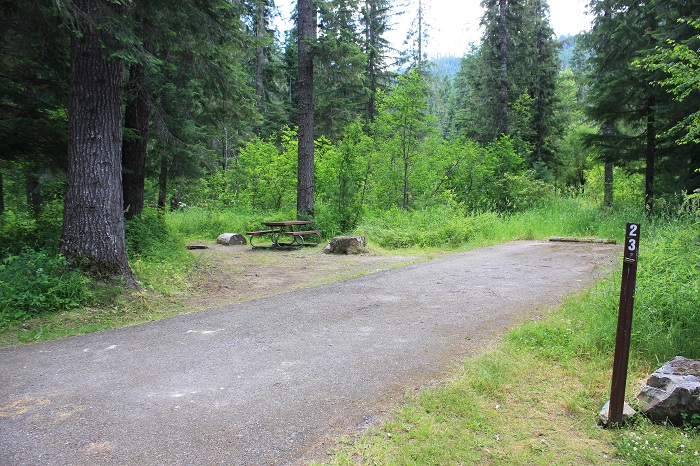 Kit Price Campground on the Coeur d'Alene River.