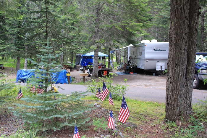 Kit Price Campground on the coeur d'Alene River.