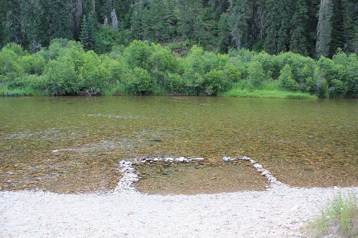 Kit Price Campground on the coeur d'Alene River.