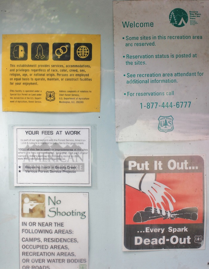 Kit Price Campground on the coeur d'Alene River.